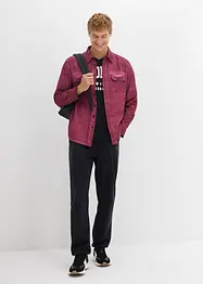 Camicia a maniche lunghe in puro cotone effetto lavato, bonprix