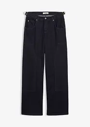 Jeans wide leg, vita media, bonprix