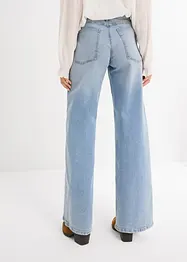 Jeans wide leg a vita alta, bonprix