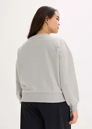 Felpa oversize con strass, bonprix