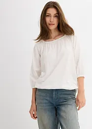 Maglia in cotone biologico con scollo quadrato, bonprix