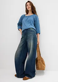 Maglia in cotone biologico con scollo quadrato, bonprix