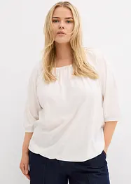 Maglia in cotone biologico con scollo quadrato, bonprix
