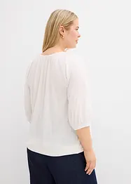 Maglia in cotone biologico con scollo quadrato, bonprix