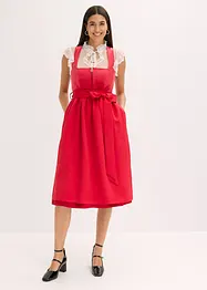 Abito bavarese midi con velluto (set 2 pezzi), bonprix