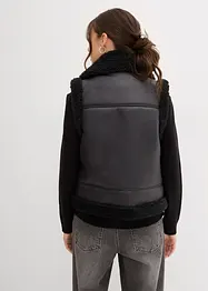 Gilet in similpelle, bonprix