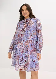Abito tunica in chiffon con fiocco, bonprix