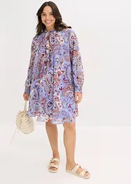 Abito tunica in chiffon con fiocco, bonprix