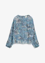 Blusa in chiffon con ruches, bonprix