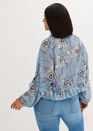Blusa in chiffon con ruches, bonprix