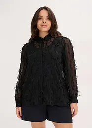 Blusa con lavorazione a frange, bonprix