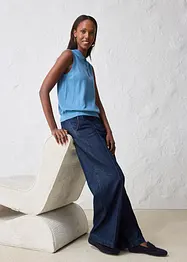 Maglione in filato fine misto seta con colletto polo, bonprix