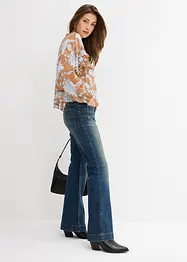 Blusa in chiffon con ruches, bonprix