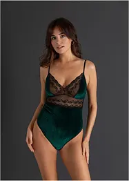 Body ouvert in velluto, bonprix
