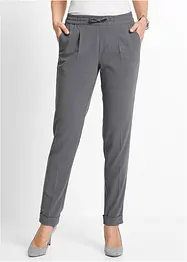 Pantaloni con pinces ed elastico in vita, bonprix