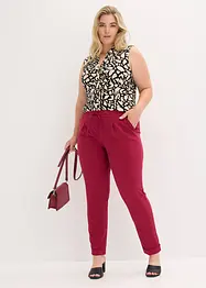 Pantaloni con pinces ed elastico in vita, bonprix