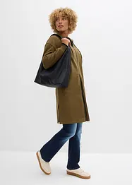 Felpa extra lunga con zip e spacchi laterali, bonprix