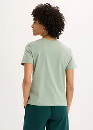 T-shirt con stampa glitterata, bonprix