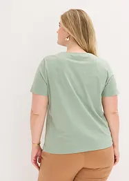 T-shirt con stampa glitterata, bonprix