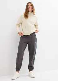 Pantaloni in felpa di puro cotone, bonprix