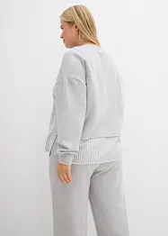 Felpa con inserto di camicia, bonprix
