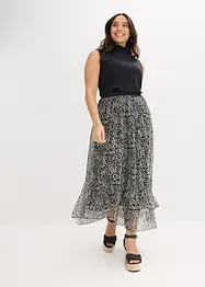 Gonna in jersey e mesh, bonprix