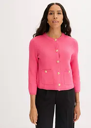 Cardigan corto con bottoni decorativi, bonprix