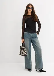 Maglia in mesh a maniche lunghe, bonprix