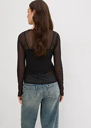 Maglia in mesh a maniche lunghe, bonprix