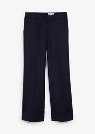 Pantaloni a zampa in misto lana, bonprix