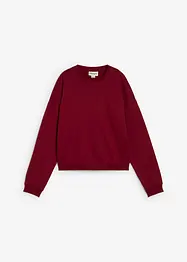 Felpa oversize in puro cotone biologico, bonprix