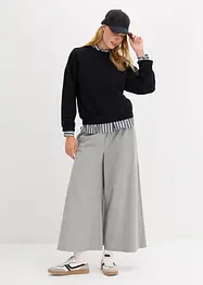 Felpa oversize corta in puro cotone biologico, bonprix