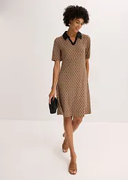 Abito midi con colletto stile polo, bonprix