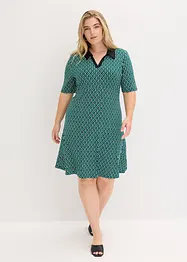 Abito midi con colletto stile polo, bonprix