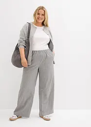 Pantaloni con elastico in vita e gambe larghe, bonprix