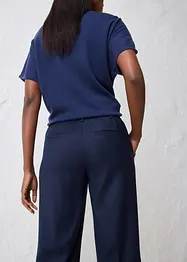 Pantaloni a zampa in misto lana, bonprix