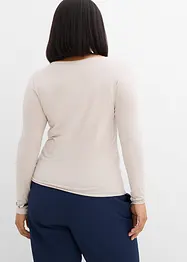 Maglia a maniche lunghe con scollo a barca, bonprix