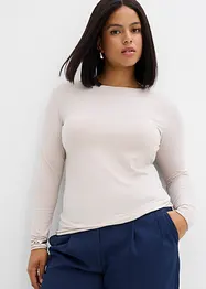Maglia a maniche lunghe con scollo a barca, bonprix
