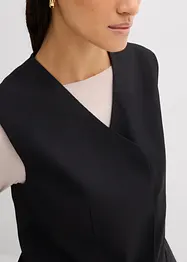 Gilet lungo con trama twill, bonprix
