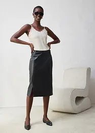 Top con lana e pizzo, bonprix