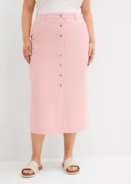 Gonna midi in twill, bonprix