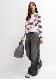 Maglia a maniche lunghe in puro cotone, bonprix
