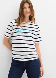 T-shirt in puro cotone a righe, bonprix