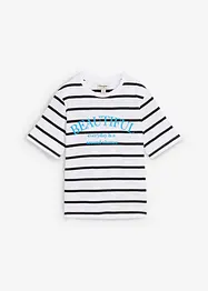 T-shirt in puro cotone a righe, bonprix