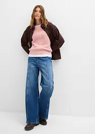 Gilet in maglia di misto cotone, bonprix