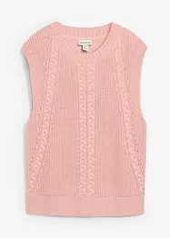 Gilet in maglia di misto cotone, bonprix