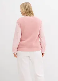 Gilet in maglia di misto cotone, bonprix