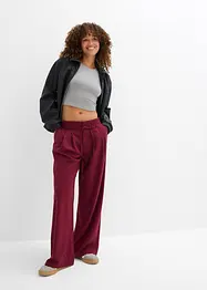Top corto aderente (pacco da due), bonprix