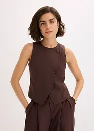 Gilet con abbottonatura asimmetrica, bonprix