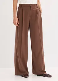 Pantaloni con pinces in misto viscosa fluente, bonprix